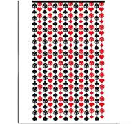 Theme Foil Curtain 1x2.5m Red Metallic Tinsel Streamers with Poker Symbols for Birthday Party Backdrop Wall Decor