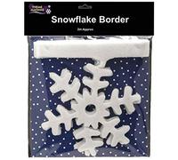 Theme Machine 2 m Glitter Snowflake Border Wall Hanging Christmas Decoration