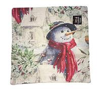 Theme Machine Christmas 44cm Woven Cushion Cover - Snowman