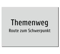 Theme Path - Route to the Focus - Sticker A4: 297 x 210 mm - Without Graphics, Only Text