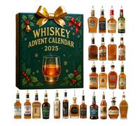 Themed Advent Calendar 2025 Edition,Christmas Calendar Gift Box,24 Days Whiskey & Beer Style Decoration Acrylic Pendant,Holiday Countdown Gift(A)