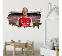 Themed Arsenal FC - Beth Mead 24/25 Broken Wall Sticker (60cm width x 35cm height)