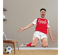 Themed Arsenal FC Wall Sticker - Declan Rice 25-26 Illustration + AFC Decals (120cm height x 115cm width)