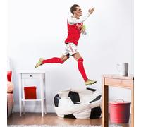 Themed Arsenal FC Wall Sticker - Martin Odegaard 25-26 Illustration + AFC Decals (60cm height x 45cm width)