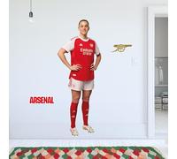Themed Arsenal Wall Sticker - Alessia Russo 25/26 Player + AFC Decals Football Art (120cm height)