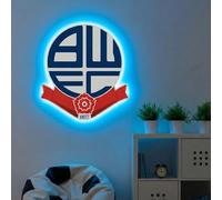 Themed Bolton Wanderers FC Crest LED Backlit WallLite