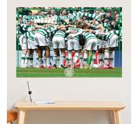 Themed Celtic FC Wall Sticker - Team Huddle Wall Decal Football Art (60cm width x 40cm height)