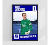Themed Everton FC Poster - Pickford Print Design Wall Art (29.7cm x 42cm - A3)