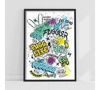 Themed Fuggler Wall Art Print - Fugg Life Grafitti Poster (21cm x 29.7cm - A4)
