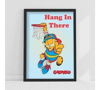 Themed Garfield Print - Hang in There Poster Wall Art (42cm x 59.4cm - A2)
