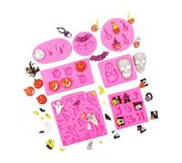 Themed Halloween Baking for Cakes Cupcakes, B | Bat and Witch Hat Cavities, Silicone, Themed Shapes for Cakes Cupcakes and Dessert Decorations