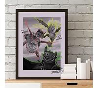Themed How To Train Your Dragon - Toothless, Meatlug and Stormfly Wall Art Poster (Unframed, A2)