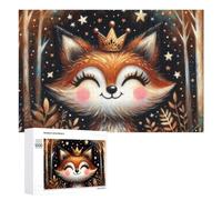 Themed Jigsaw Puzzle for Adults, Cute Whimsical Red Fox, 1000 PCS