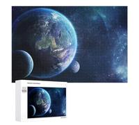 Themed Jigsaw Puzzle for Adults, Earth from Space A Cosmic View, 1000 PCS
