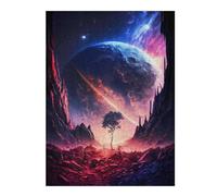 Themed Jigsaw Puzzle for Adults, Galactic Twilight Valley, 500 PCS