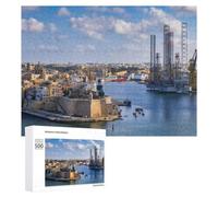 Themed Jigsaw Puzzle for Adults, Senglea City In Malta, 500 PCS