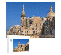 Themed Jigsaw Puzzle for Adults, Valletta City In Malta, 500 PCS