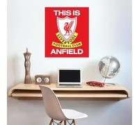 Themed Liverpool FC Wall Sticker - This is Anfield Retro Wall Decal Football Art Mural (60cm height x 50cm width)