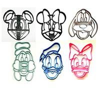 THEMED MAGICAL MOUSE AND FRIENDS FACE SET OF 6 COOKIE CUTTERS MADE IN USA PR1569