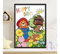 Themed Paddington Bear Print - Happy Days Kids Wall Art Paddington TV (21cm x 29.7cm - A4)