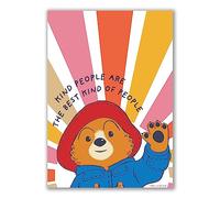 Themed Paddington Bear Print - Kind People Quote Kids Wall Art Paddington TV (29.7cm x 42cm - A3)