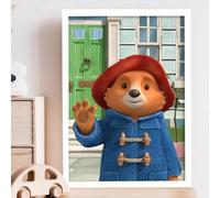 Themed Paddington Bear Print - Outside Waving Kids Wall Art Paddington TV (42cm x 59.4cm - A2)