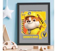 Themed Paw Patrol Print - Rubble Graphic Personalised Poster Wall Art (29.7cm x 42cm - A3)