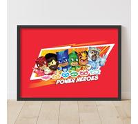 Themed PJ Masks Power Heroes Print - Red Group Poster Wall Art (29.7cm x 42cm - A3)