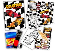 Themed Pre-Filled Party Bag for Children's Unisex Birthday Celebrations (Race Car)