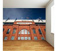 Themed Rangers Wall Mural - Main Stand Flags Stadium Full Wall Mural Football Decor Art (2m Height x 2m Width)