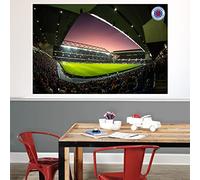 Themed Rangers Wall Sticker - Night Time Match Stadium Football Art (60cm width x 40cm height)