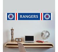 Themed Rangers Wall Sticker - Scarf Decal Football Art (120cm width x 20cm height)