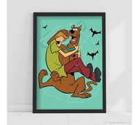Themed Scooby-Doo Print - Scooby Doo and Shaggy Spiderweb Poster Wall Art (29.7cm x 42cm - A3)