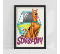 Themed Scooby-Doo Print - Scooby Doo with Mystery Machine Poster Wall Art (29.7cm x 42cm - A3)