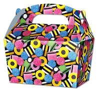 THEMED SNACK BOXES - PACK OF 10 - Children/Kids Party Boxes Carry Food Meal Fun Picnic Birthday Wedding Favour / Baby Shower Party Box Loot Bag (Candy)