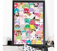 Themed Squishmallows Print - Character Collage Poster Wall Art (42cm x 59.4cm - A2)