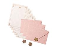 Themed Stationery Paper and Envelopes Set Including 6 Lined Writing Paper 3 Envelopes 3 Seal Stamp Sticker Decorative Envelope