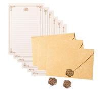 Themed Stationery Paper and Envelopes Set Including 6 Lined Writing Paper 3 Envelopes 3 Seal Stamp Sticker Decorative Envelope