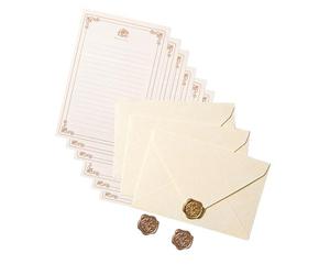 Themed Stationery Paper and Envelopes Set Including 6 Lined Writing Paper 3 Envelopes 3 Seal Stamp Sticker Decorative Envelope