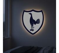 Themed Tottenham Hotspur FC Navy Retro Cockerel Crest LED Backlit Wallpop