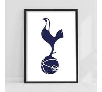 Themed Tottenham Hotspur Football Club Print - Navy Crest Poster (21cm x 29.7cm - A4)