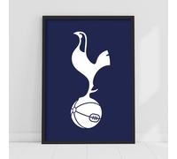 Themed Tottenham Hotspur Football Club Print - White Crest Poster (21cm x 29.7cm - A4)