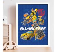 Themed Transformers Print - Bumblebee Blueprint Wall Art Poster (21cm x 29.7cm - A4)