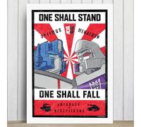 Themed Transformers Print - Optimus Prime Megatron Face Off Wall Art Poster (21cm x 29.7cm - A4)