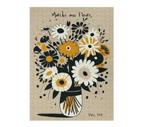 Themed Wooden Jigsaw Puzzle for Adults, March Aux Fleurs Paris, 500 PCS