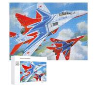 Themed Wooden Jigsaw Puzzle for Adults, Mikoyan MiG29 Jet War, 500 PCS