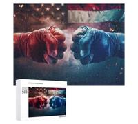 Themed Wooden Jigsaw Puzzle for Adults, Republicans Vs Democrats, 500 PCS