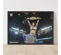 Themed WWE Print - Bayley WrestleMania Win Poster Wrestling Wall Art (21cm x 29.7cm - A4)