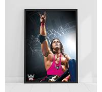 Themed WWE Print - Bret Hart in Ring Poster Wrestling Wall Art (A2-42cm x 59.4cm)