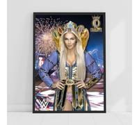 Themed WWE Print - Charlotte Flair Arena Poster Wrestling Wall Art (A2-42cm x 59.4cm)